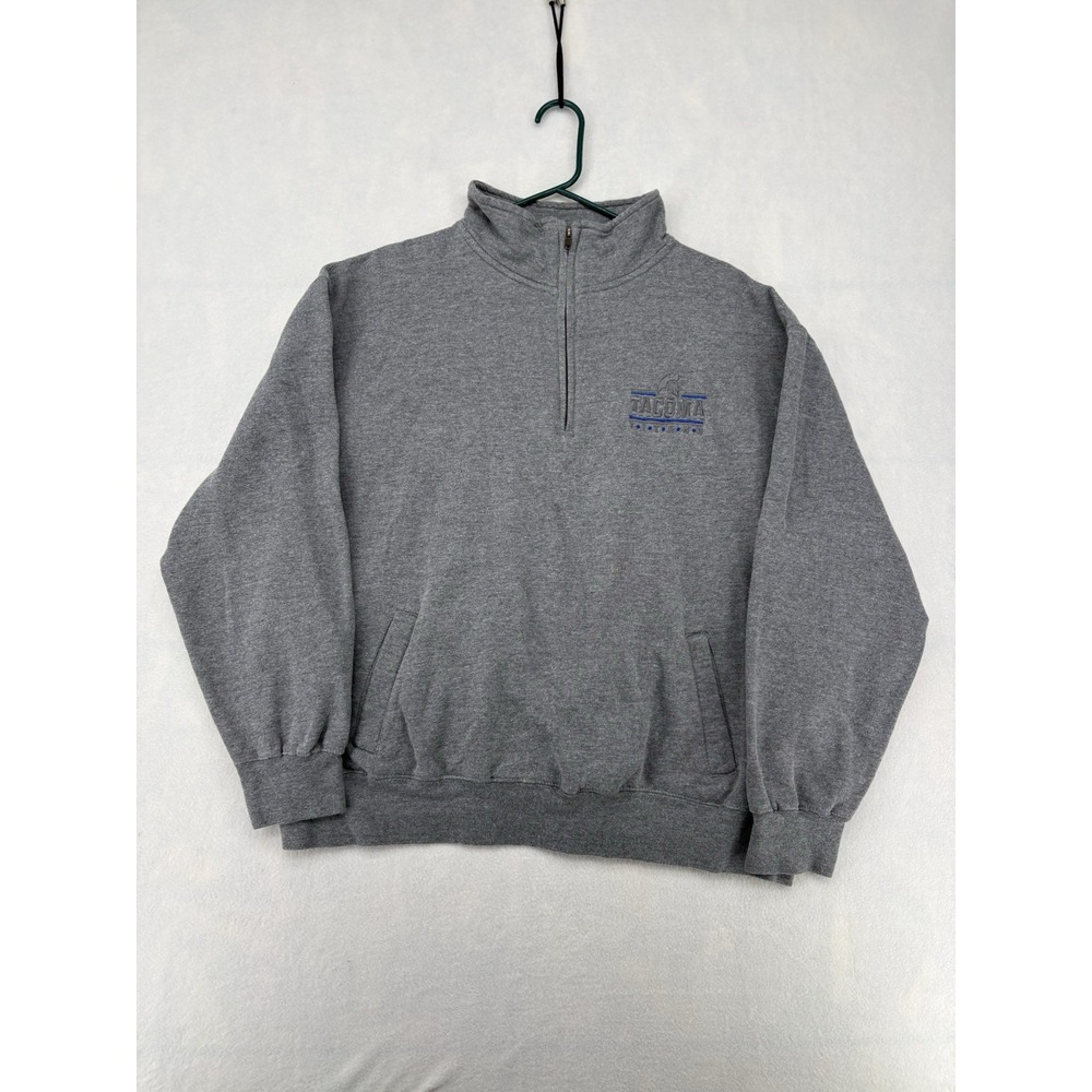 MV Sport Quarter Zip Pullover Sweater Gray Tacoma Titans Mens XL